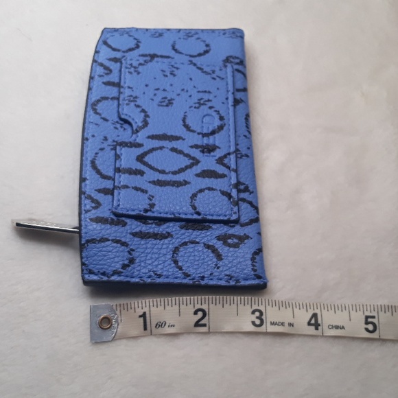 Reed Krakoff French Blue Viper small zippered wallet  (6 x 3 inches) - Picture 6 of 11